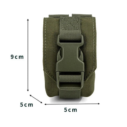Tactical Molle Grenada Pouch Single Frag Grenade Pouch with Hook and Loop Design Magazine Pouch
