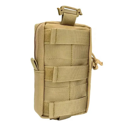 Compact Water Resistant MOLLE Shoulder Strap EDC Bag Multi-function Sundries Storage Pouch Wear-resistant Nylon Phone Flashlight