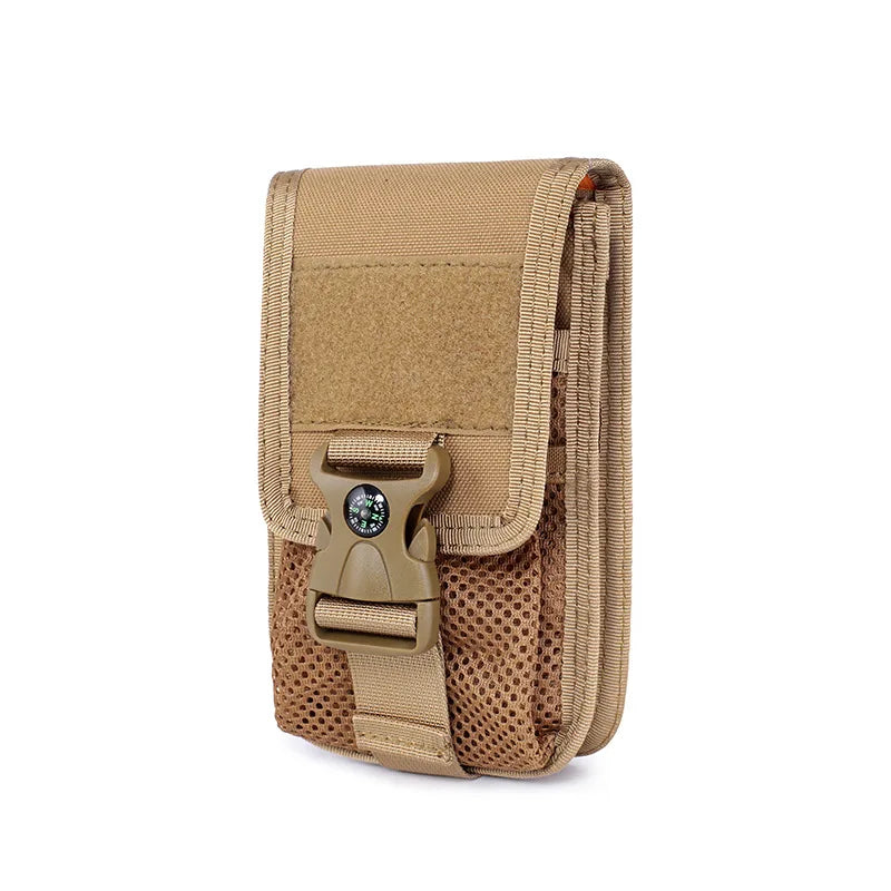 Tactical Double-layer Phone Pouch Hunting Camouflage Molle Bags Outdoor Hunting Molle Fanny Bag Waist Bag Outdoor Sport Bag