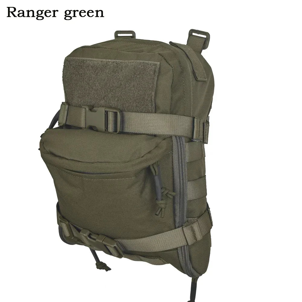 Tactical Hydration Backpack Combat Training Assault Molle Bag Outdoor Hunting Vest Back Plate Carrier Water Bag 1PC