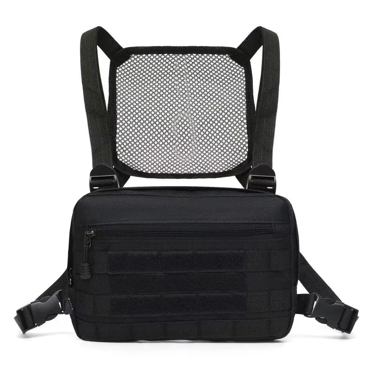 Outdoor Sports Chest Bag Motorcycle Bicycle Cycling Bag , Lightweight Molle Tactical Chest Bag for Running Hiking Fishing Travel