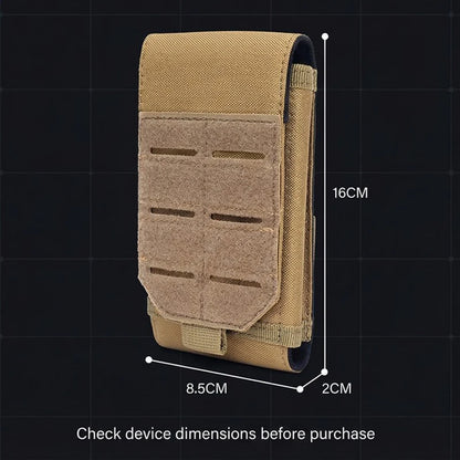 Tactical Laser Phone Pouch With Patche Molle Waist Pack Universal Accessories Pack EDC Hiking Hunting Camping Phone Bag