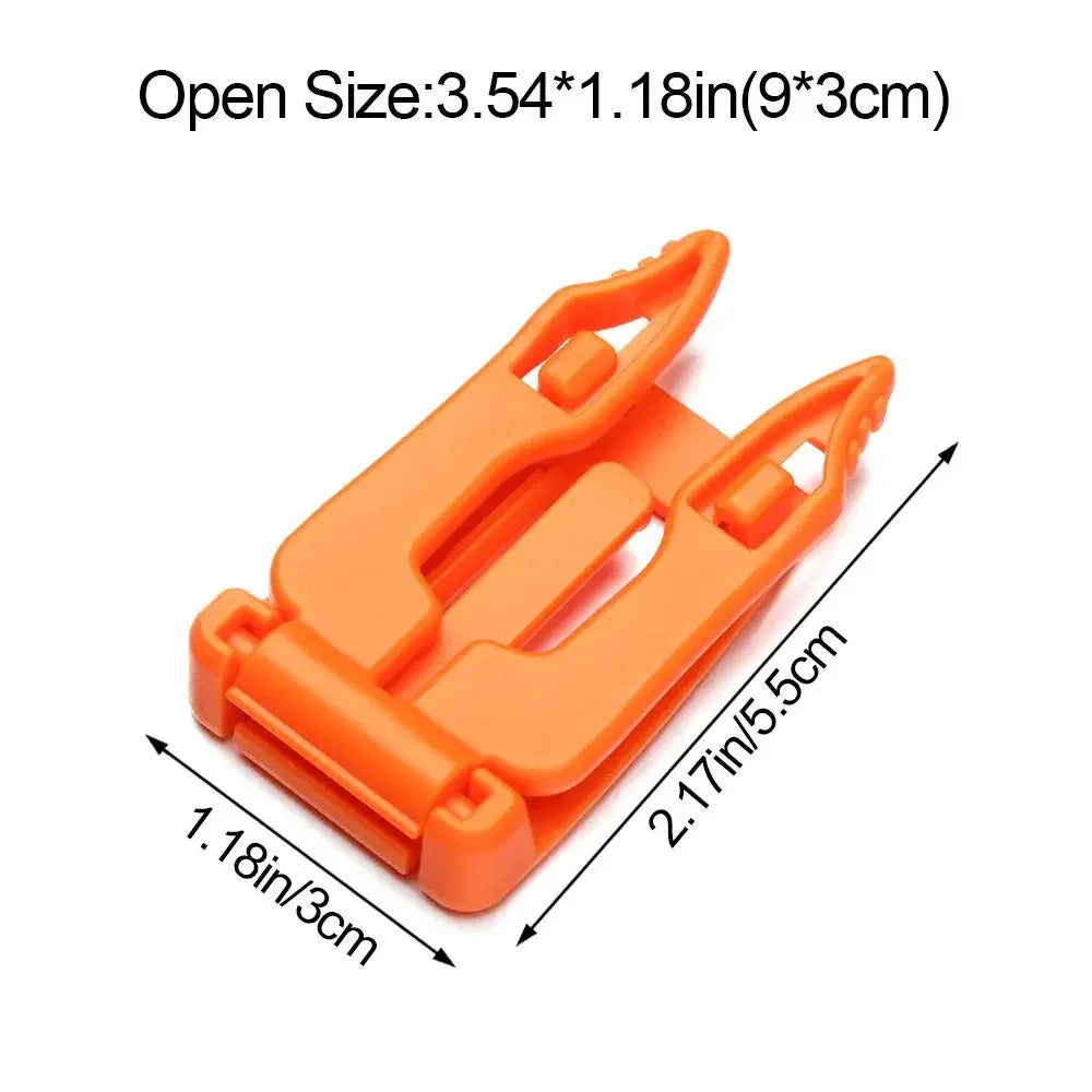 5pcs Multipurpose Camping Bag Buckle Backpack MOLLE Webbing Clip Strap Outdoor Carabiner Buckle Camping Equipment EDC Tools