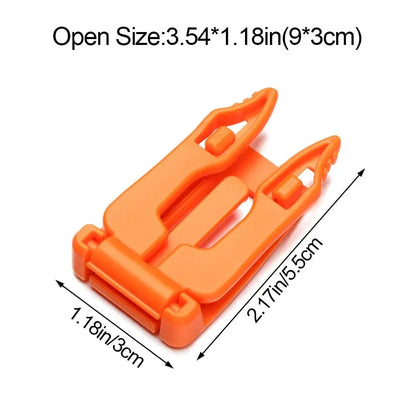 5pcs Multipurpose Camping Bag Buckle Backpack MOLLE Webbing Clip Strap Outdoor Carabiner Buckle Camping Equipment EDC Tools