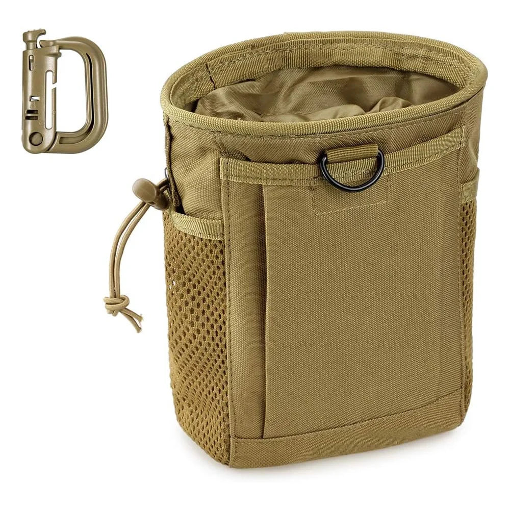 Molle Dump Pouch,Hunting Magazine Recovery Pouch Drastring Ammo Bag Belt Waist Fanny Pack Adjustable Holster Bag