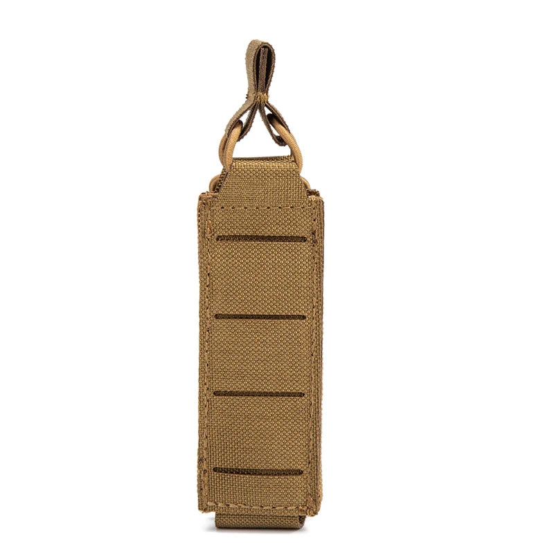 Nylon 9mm Magazine Pouch,Laser Cut LightWeight,Single,Molle System,Tactical Bag,Edc Pouches,Flashlight Bag,Hunting Accessories
