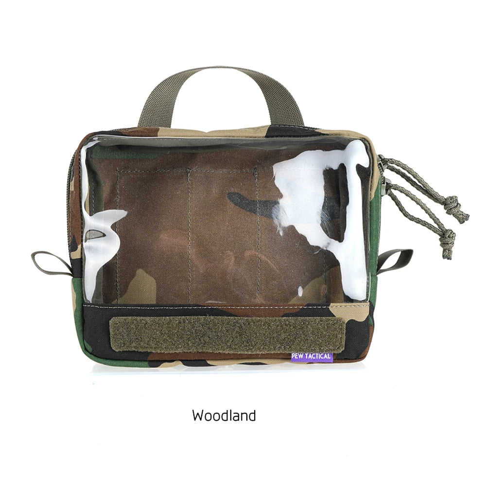 PEW TACTICAL Multiple Transparent and Visible Storage Bag Accessory Pouch Tactical Backpack Built-In Sundry Bag