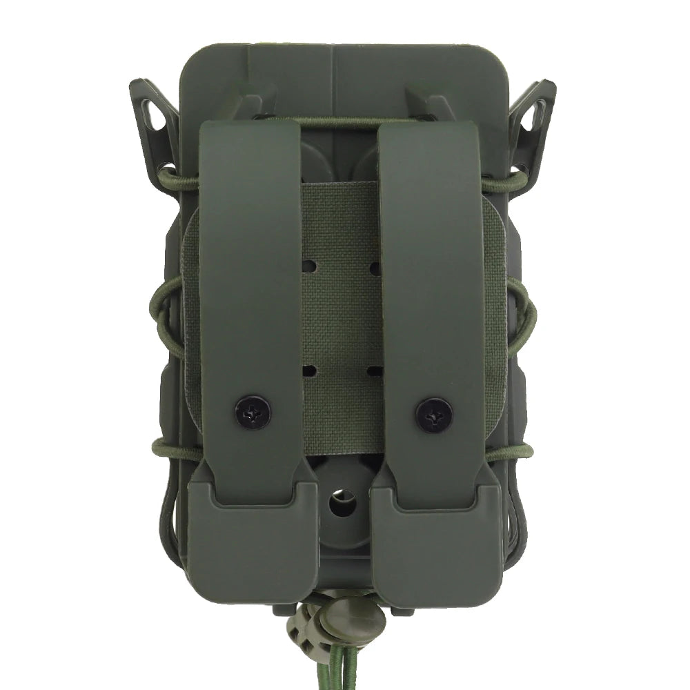 All Terrain Double Rifle Magazine Pouch M4 AR 5.56 AK 7.62 Mag Holster Carrier Cartridge Holder for Molle Vest Belt