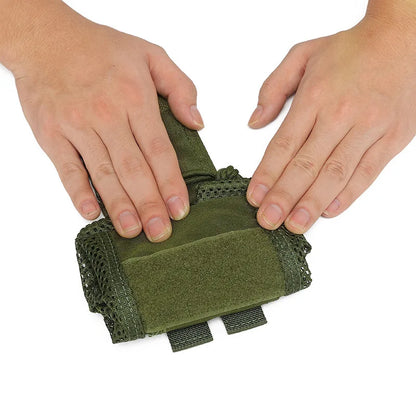 Tactical Molle Mesh Dump Pouch, Lightweight Compact Drawstring Foldable Recovery Mag Tool Pack, EDC Drop Storage Belt Bag