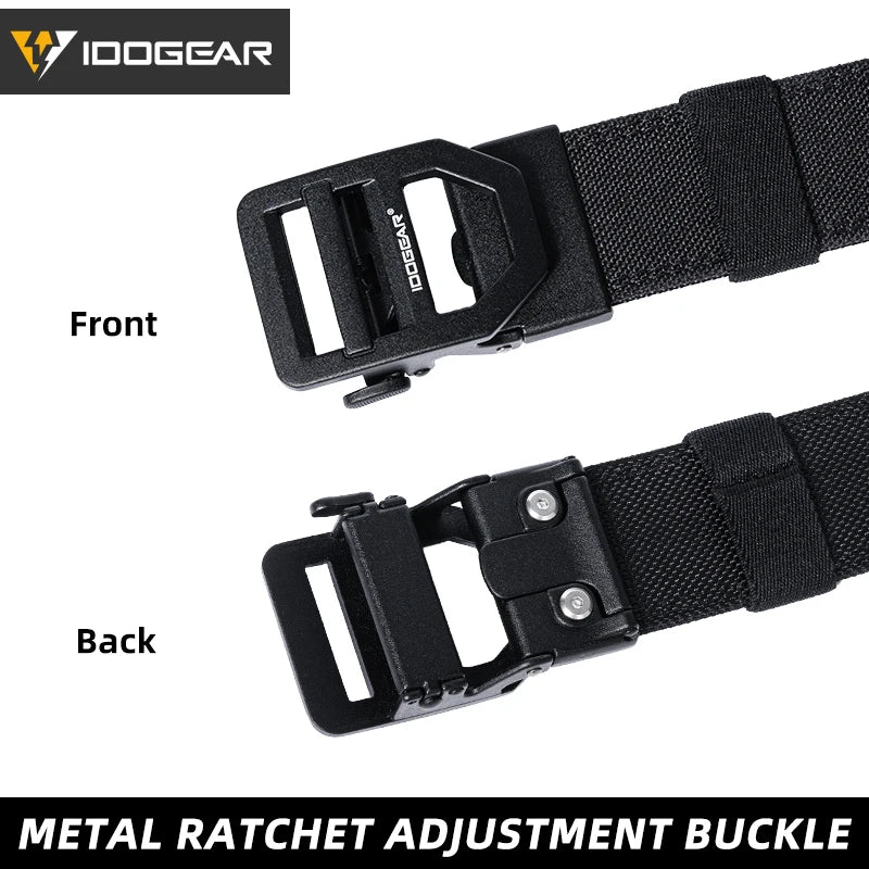 IDOGEAR Tactical 1.5” 1000D Nylon Work Belts for Men Casual Work Belt With Adjustable Buckle Trim to Fit 3434