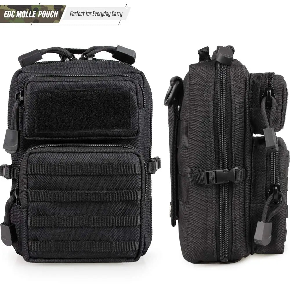 Tactical MOLLE Utility Pouch Mini EDC Tool Phone Storage Bag Medical IFAK Pack for Waist Carry