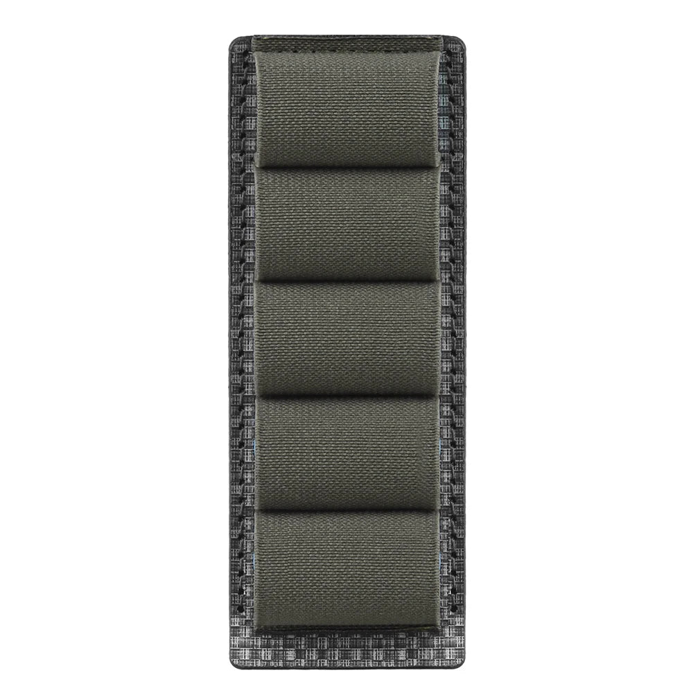 Tactical Elastic 5 Gauge Shell Holder MOLLE Shotshell Hanging Panel Magazine Pouch Paintball Airsoft Hunting Gear