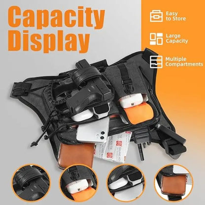 Outdoor Tactical Vest Bag Multi-Functional Waterproof Wear-resistant Backpack Sports Travel Camping Tactical Chest Bag For Men
