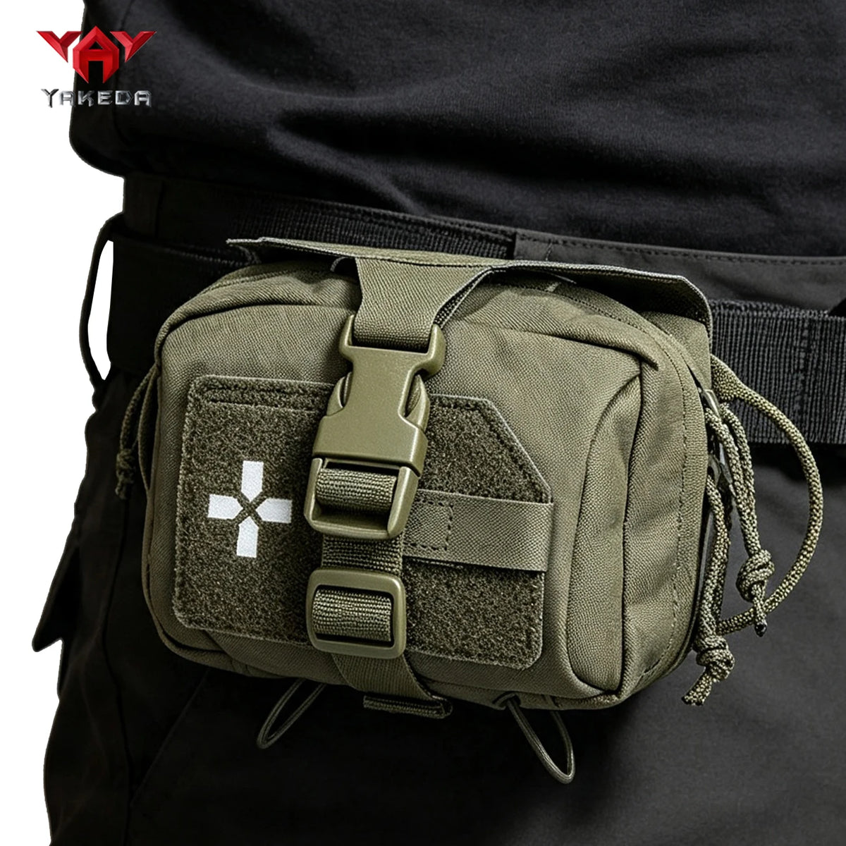 YAKEDA Hunting Quick Open Storage Bag Belt Tank Top Can Attach Outdoor Accessories Bag Outdoor Mountaineering Tool Kit