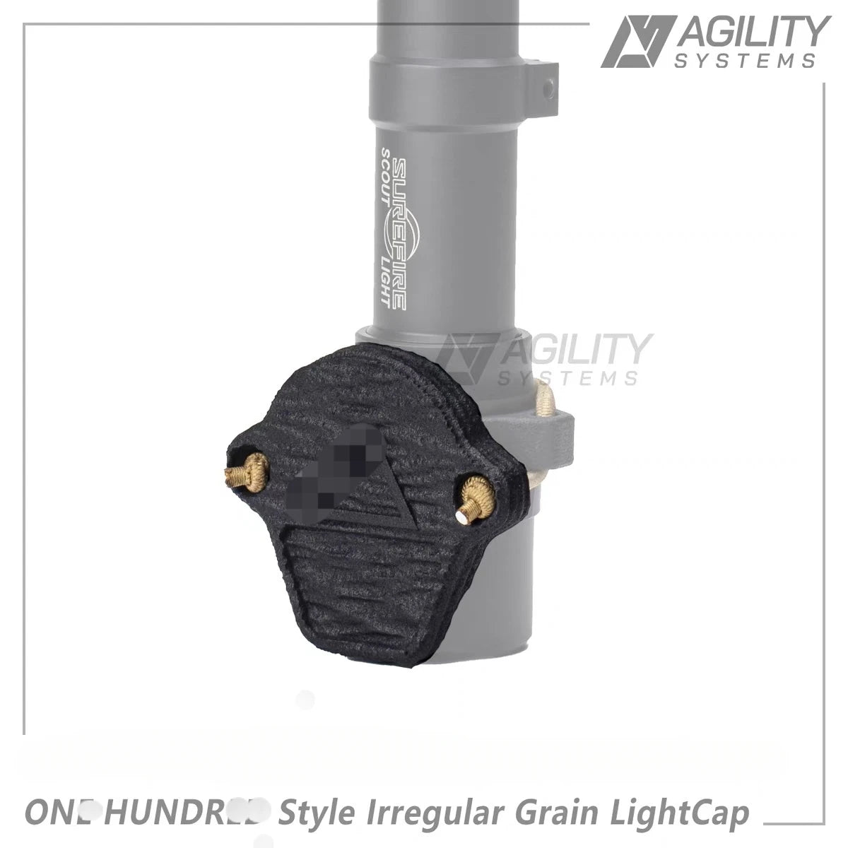 ONE HUNDRED Style Outdoor LightCap, KE2-DF Irregular Grain, Flashlight Accessory, Reduce Light Reflection
