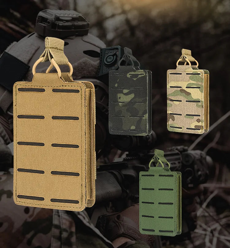 Outdoor Molle 556mm Magazine Pouch Single Mag Holder Universal Laser Cut Mag Pouch for 5.56 Rifle Magazines Hunting Gear
