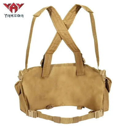 Yakeda Tactical Chest Rig  Tactical Molle 6 Magazine Pouches Lightweight Outdoor Hunting Training Tactical Vest Chest Rig
