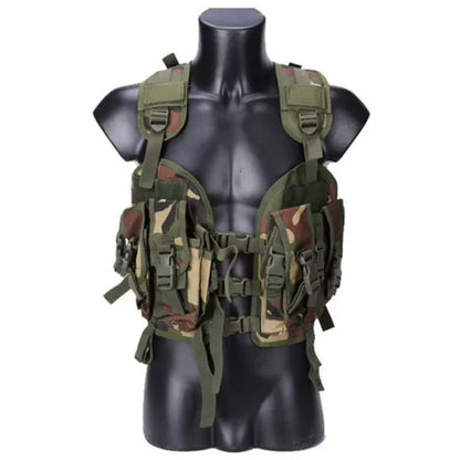 Outdoor Shooting CS Airsoft Molle Vest Hunting Camouflage Vest Tactical Equipment Men Combat Sport Vest With Water Bag