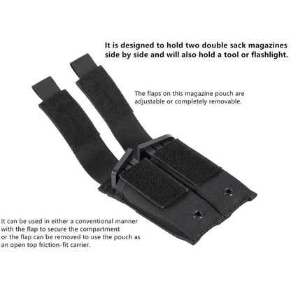 1PC New Small Double Magazine Bag Outdoor Multi-functional Accessories Hanging Bag Vest Accessories Bag Hunting Accessories