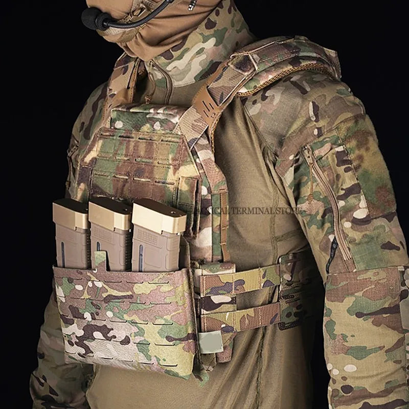 KZ Plate Carrier Hunting Equipment Low Profile Combat Body Armor MOLLE Quick Release Airsoft Lightweight Tactical Vest