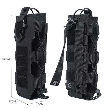 Laser Cut Design Molle Adjustable Water Bottle Holder Outdoor Sport Tactical Bottle Pouch for Backpack Belt Molle Radio Pouch