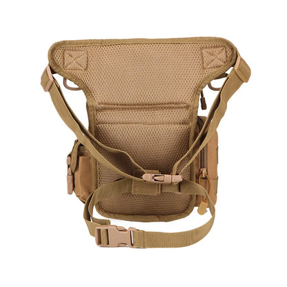 Men's Tactical Drop Leg Bag Multifunctional Waist Pack Adjustable Thigh Belt Hiking  Sports Cycling Waterproof Nylon Camping Bag