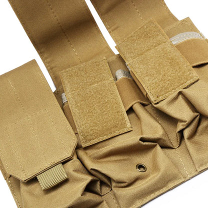 Utility Tactical MOLLE Magazine Pouches Triple&Double Shooting Mag Pouch Wargame Paintball 5.56/7.62 Mag Bag for M4 AR15 Ak47