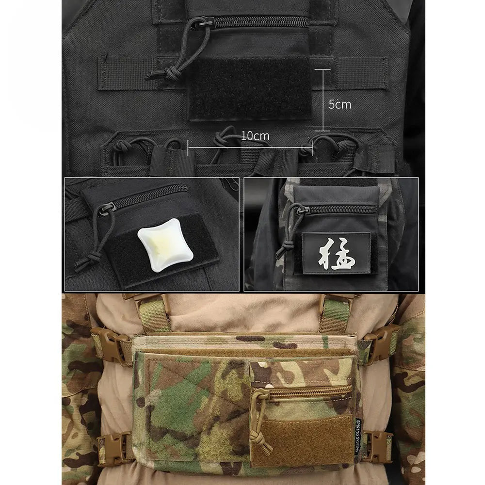 Tactical Micro Candy Pouch S M L With Hook&Loop MK3 MK4 Vest Chest Rig Camouflage Portable Storage Nylon Hunting Accessories