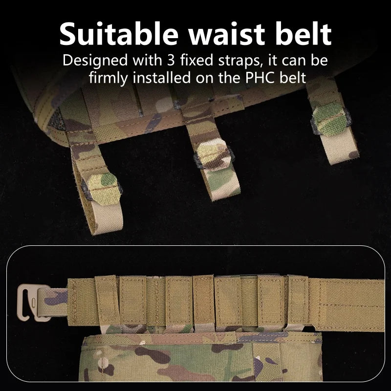 PHC Recovery Bag Foldable Utility Bag Duty Belt Mount MOLLE mounting Outdoor Equipment Accessories Waist magazine storage