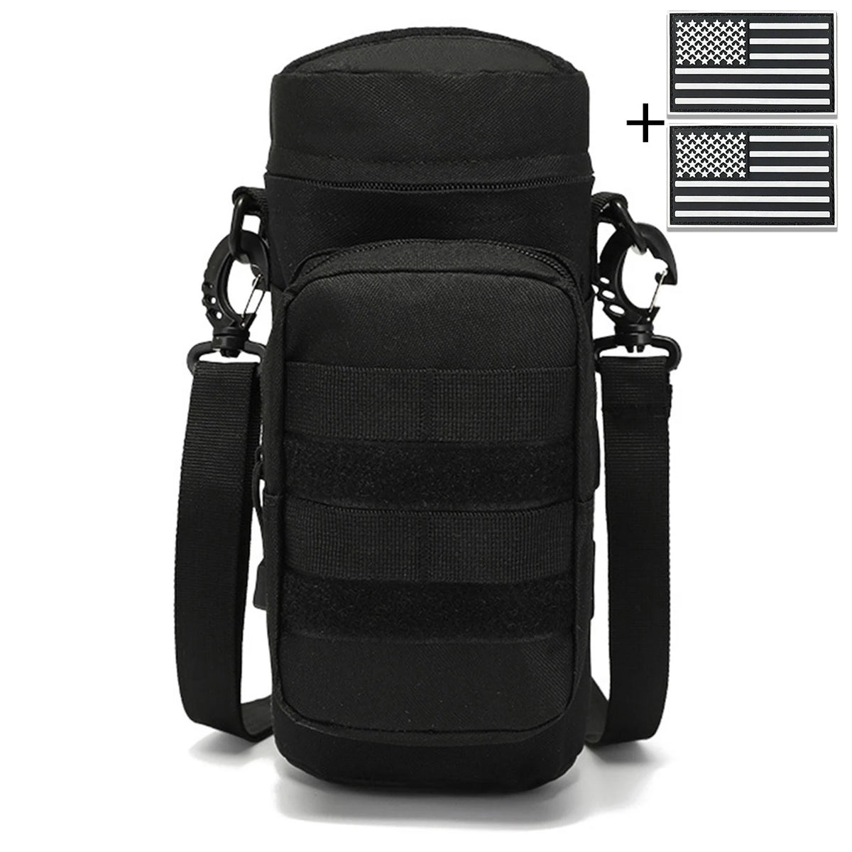 Outdoor hunting Molle water bottle bag with adjustable shoulder strap Magic Sticky, suitable for hiking, fishing and hunting