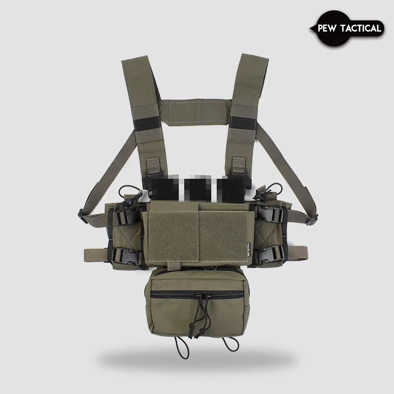 Pew Tactical MK4 Chest Rig System D3 500D Original Matte Fabric AIRSOFT Hunting