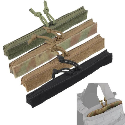Tactical AVS Transferred Zip Drop-in Admin Zipper Vest Insert Pouch AVS Plate Carrier Vest Hook Loop Transferred Pocket