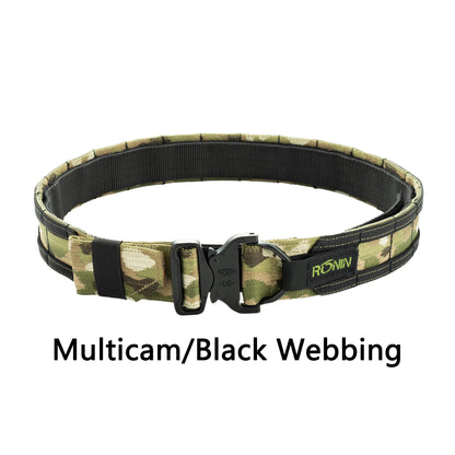 【1.5Inch  2 Inch】Ronin Style Belt Outdoor Hunting Double Layer  Belt Molle System