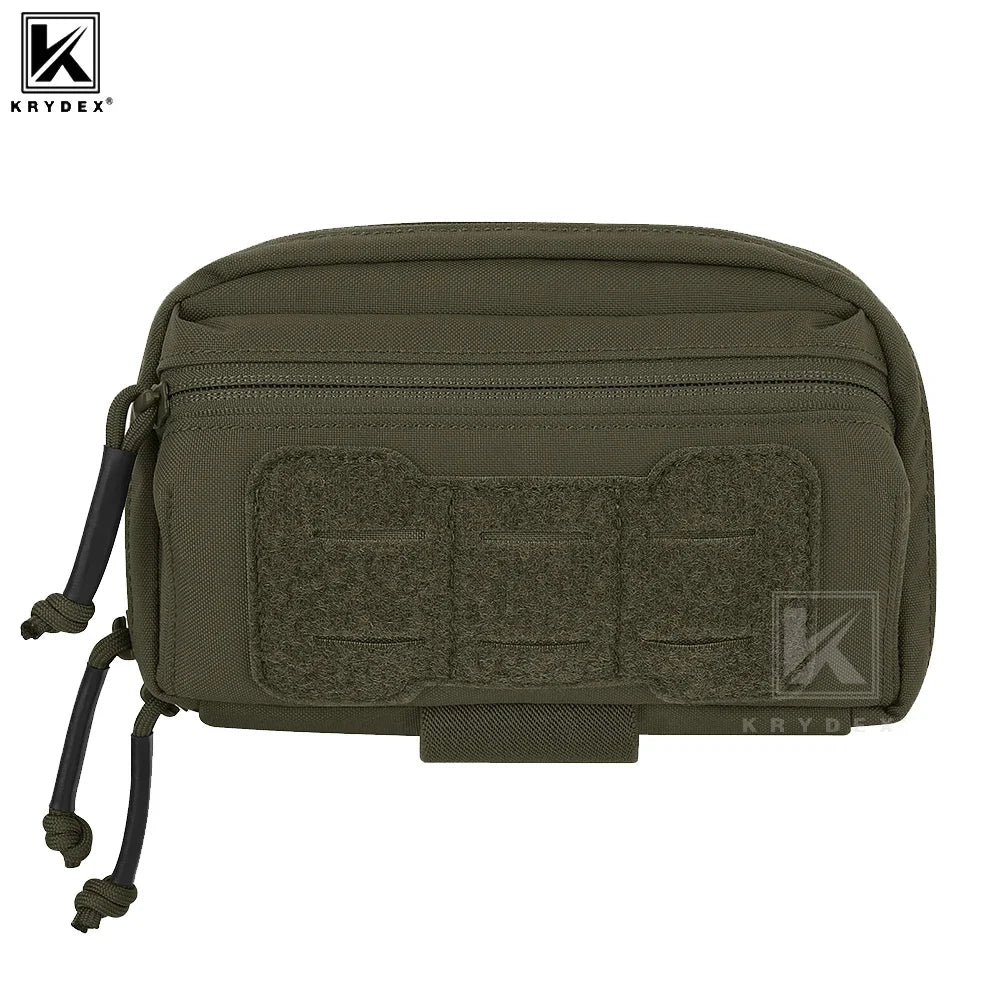 KRYDEX Tactical Chest Bag Admin Pouch MOLLE Utility Pouch Front Pocket for Hunting Vest and Chest Rig Outdoor Accessories