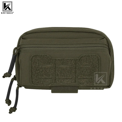 KRYDEX Tactical Chest Bag Admin Pouch MOLLE Utility Pouch Front Pocket for Hunting Vest and Chest Rig Outdoor Accessories
