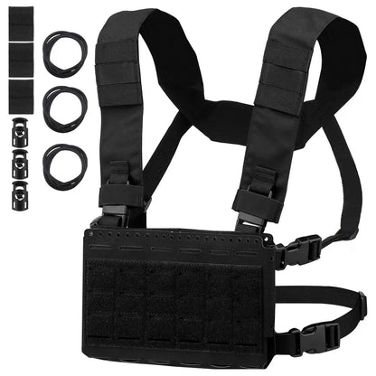 Tactical MK5 Chest Rig Molle SS MKV Micro Fight Chassis Placard 5.56 Triple Magazine Pouch Hunting Airsoft Chest Rig Vest Gear