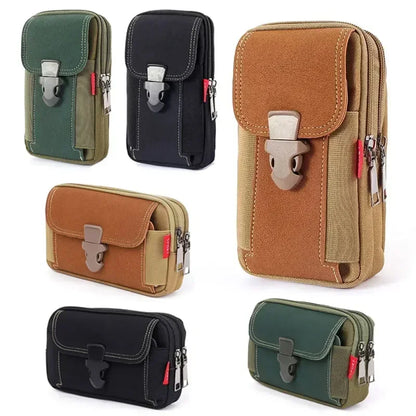 Molle Tactical Pouch Belt Waist Pack Men Small Pocket Survival Tool Bag for Running Travel Camping Hunting Airsoft