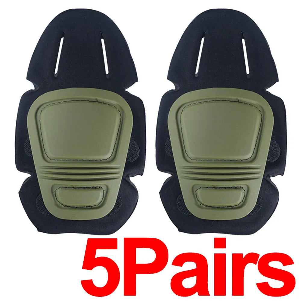Tactical Knee Elbow Pads Set Outdoor Camouflage Combat Gear Hunting Suit Protection Quick-insert Soft Cushion Military Guard