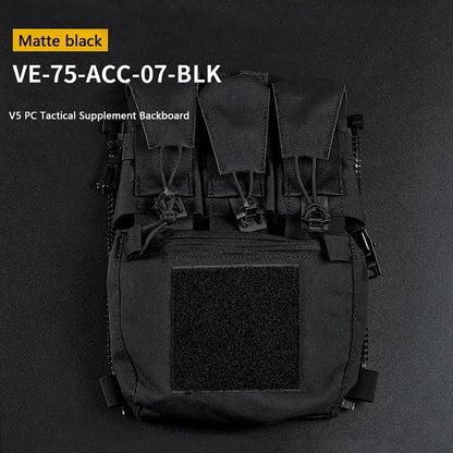 Assault Adapt Banger Back Panel Zip On Rear Pack Tactical Vest GP Pouch FCPC V5 Plate Carrier Accessories Bag  Multitools Pocket