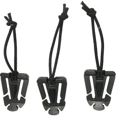 5pcs Outdoor Mountaineering Buckle Molle Backpack Webbing Nylon Hook Elastic Rope Tactical Gear Military Belt Keychain Snap