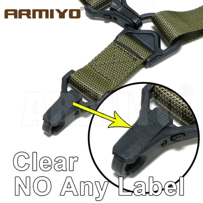 Armiyo Tactical Mission S2 S3 S4 Hunting Sling 2 Point Adjustable Shoulder Strap Belt Mount Carry Kettle Camera Scope Bag Box
