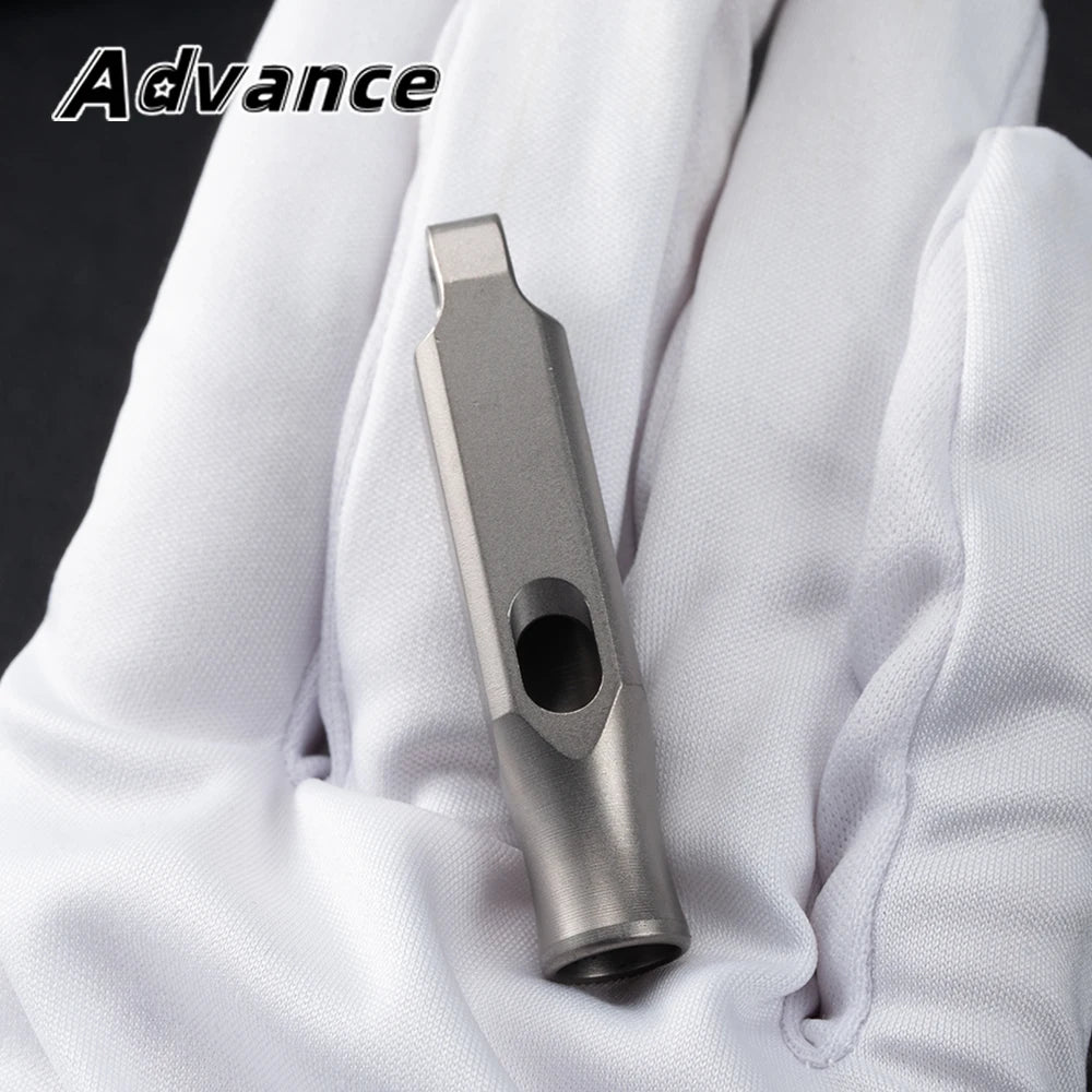 Titanium Alloy Whistle Outdoor Small Tool EDC Camping Hiking Whistle