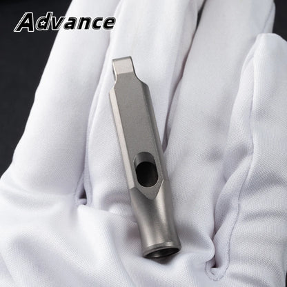 Titanium Alloy Whistle Outdoor Small Tool EDC Camping Hiking Whistle