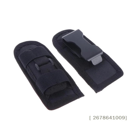 Rotatable Flashlight Holster,Nylon Belt Flashlight Pouch, Universal Flashlight Holder for Tactical Use