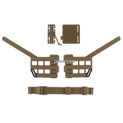 Tactical Chest Rig Expansion Kit Scalable Design Tactical Vest Molle Front Panel Hunting Vest Airsoft Training Gear  Accessories