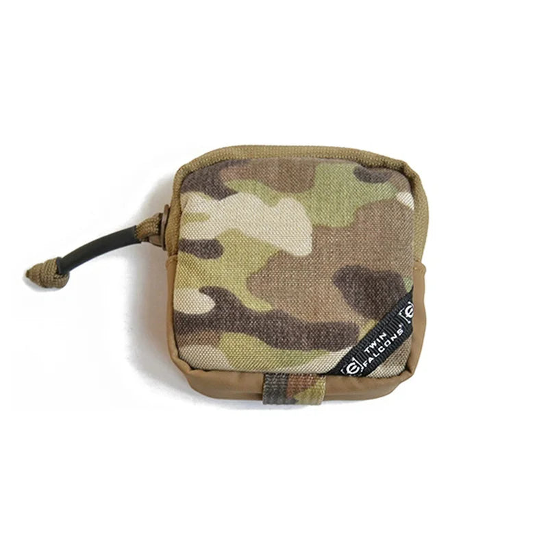 Outdoor Tactical Mini Accessories Pouch for Earphone EDC Key Bag Pouch Coin Purse Wallet Zipper Tool Bag P041