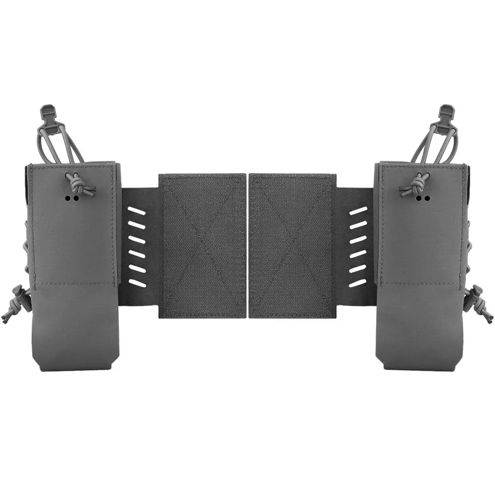 2pcs Tactical Radio Pouch Holster Compatible with AN/PRC 148 152 163 and Similar Size Radio Equipment Molle System Accessories