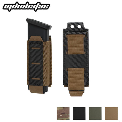 OPHIDIAN 9mm Carbon Fiber Magazine Pouch Single Magazine Carrier MOLLE Pouch