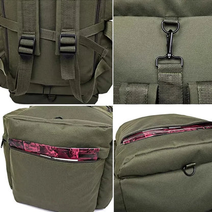 90L Camping Bag Travel Backpack Large Luggage for Men Outdoor Shoulder Hiking Trekking Tourist Tactical Carry-on Duffel Weekend