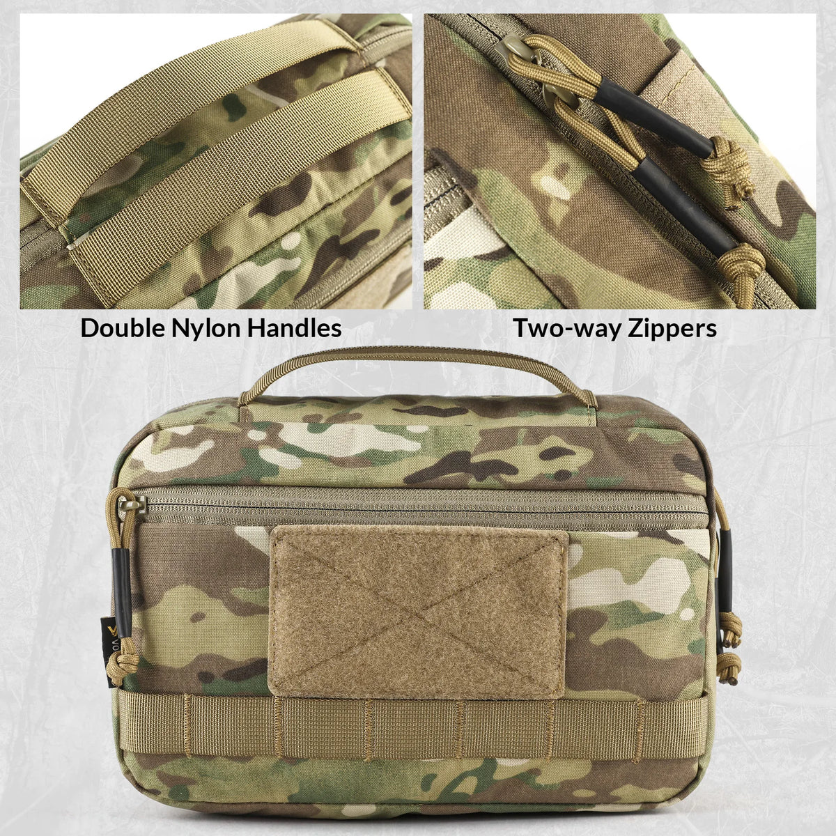 VOTAGOO Tactical Toiletry Bag Hygiene Bag EDC Tool Molle Pouches Small Dopp Kit Travel Shower Bag for Men